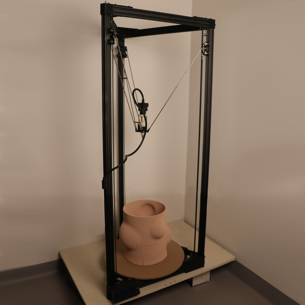 3D Printing Clay - Clay 3D printer, Large pottery model
