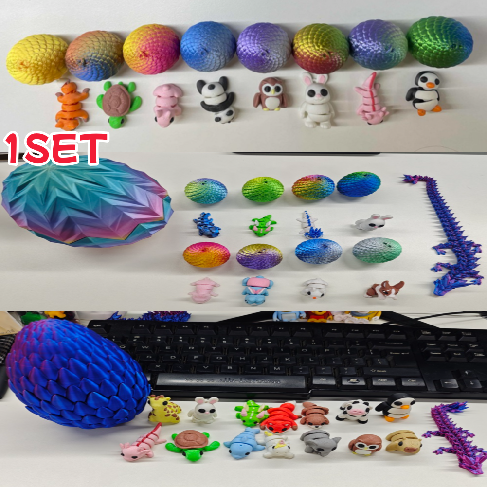 3D Printing Joint - 1Set 3D Printed Dragon Eggs with