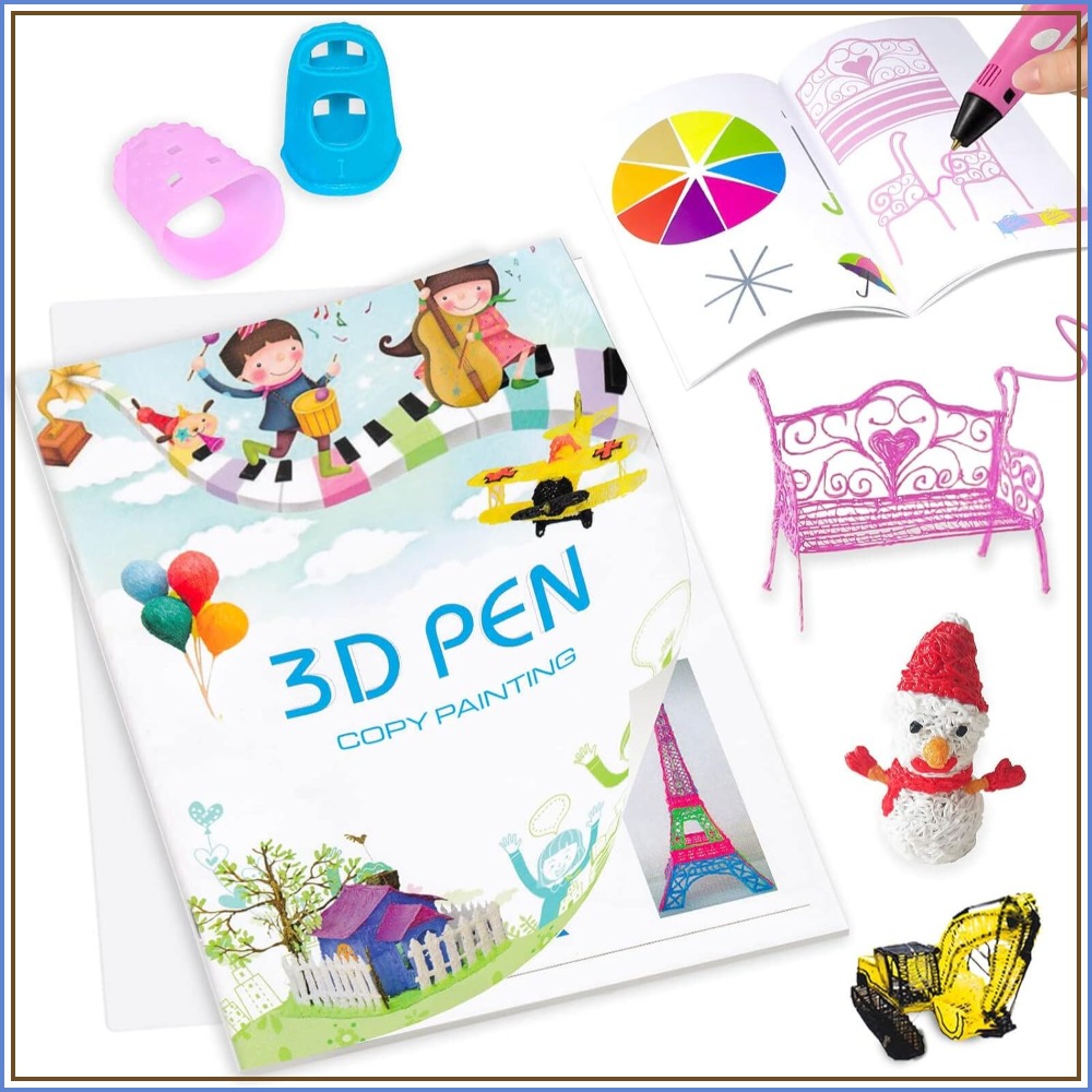 3D Printing Templates Free - 3D Pen Printing Drawing Book, Reusable