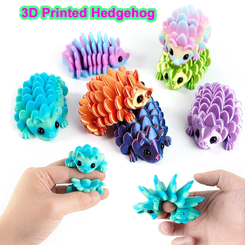 3D Printing Joint - 3D Printed Hedgehog Figurine Joint Mobility