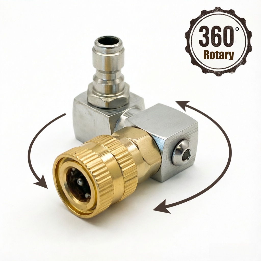 Nozzle Cleaning Kit - 360° Rotating Pressure Washer Gun Jet