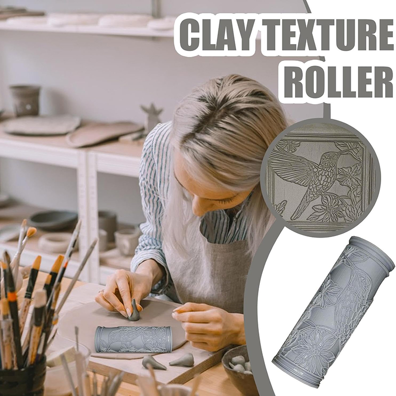 3D Printing Clay - Clay Tile Roller 3D Printed Clay