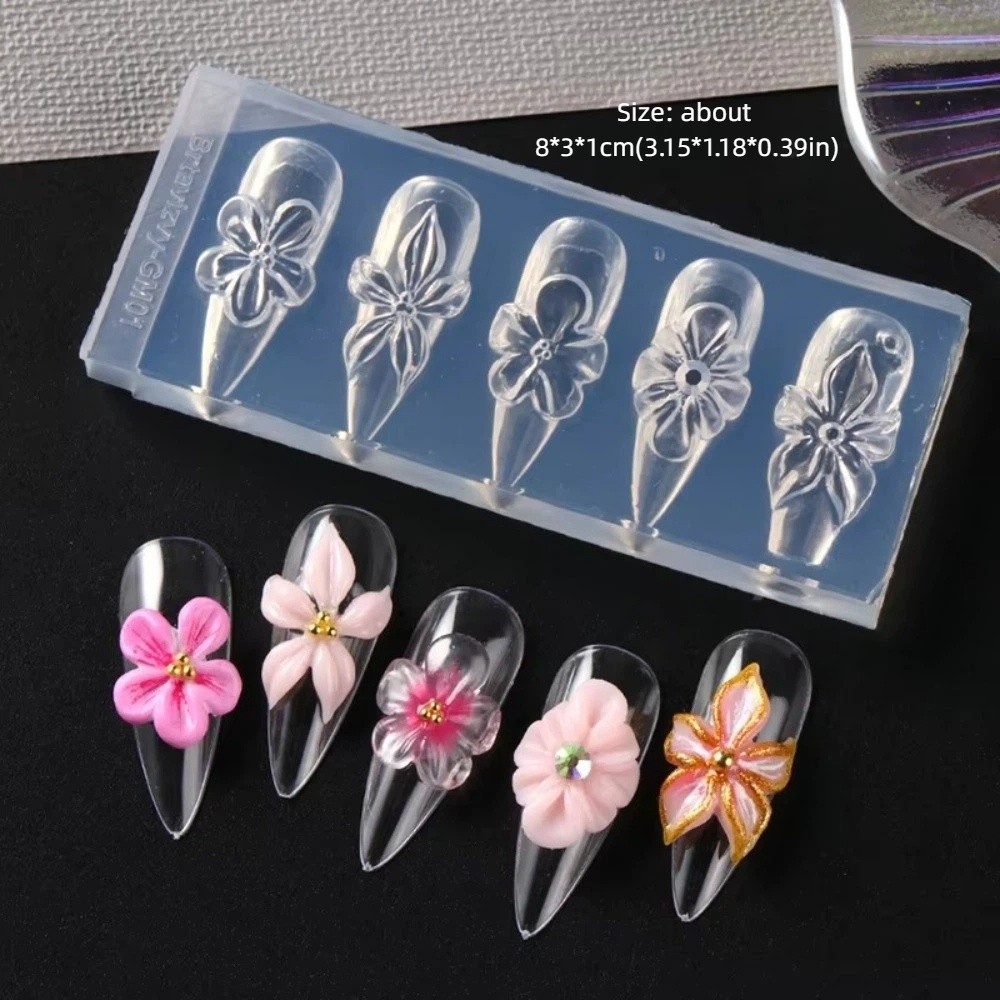 Lily Petals 3D Flower Nail Mol - 3D Printing Templates Free บทวิจารณ์และราคา