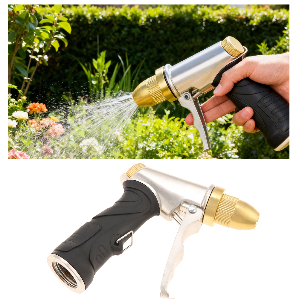 Metal Garden Hose Spray Nozzle - Nozzle Cleaning Kit บทวิจารณ์และราคา