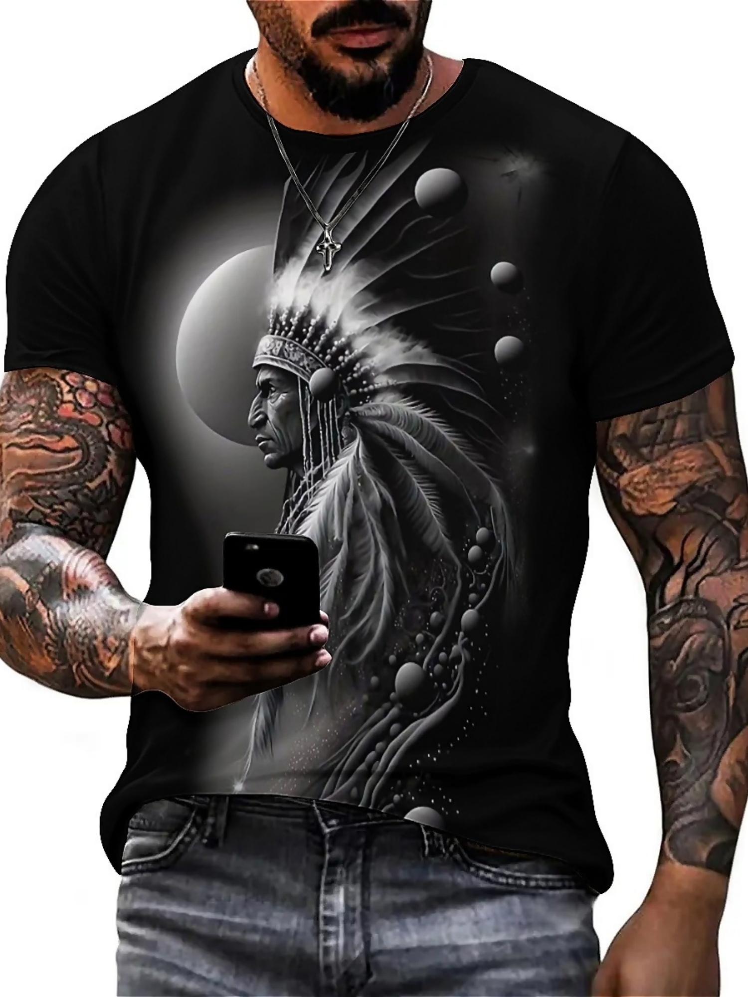 Men's 3D Printed Tribal Chieft - 3D Printing Designing บทวิจารณ์และราคา
