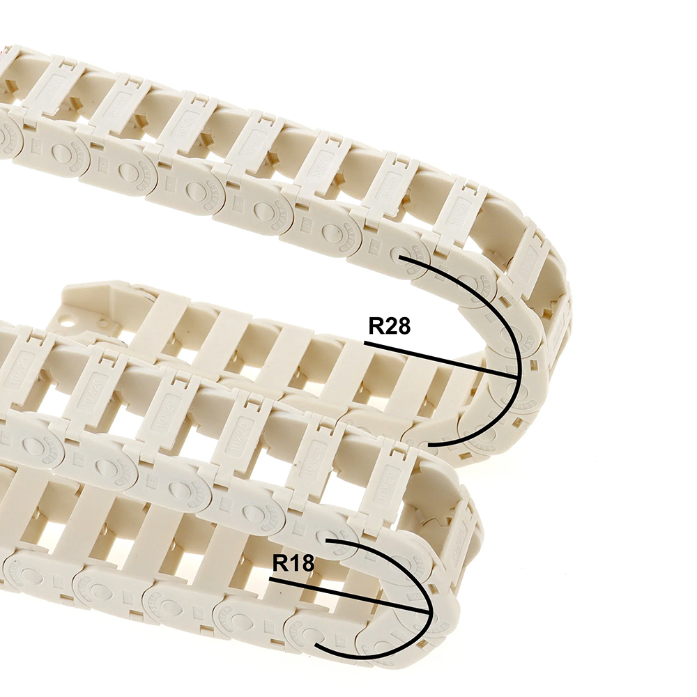 Kande PA66 White Open Type Dra - 3D Printer Cable Chain บทวิจารณ์และราคา