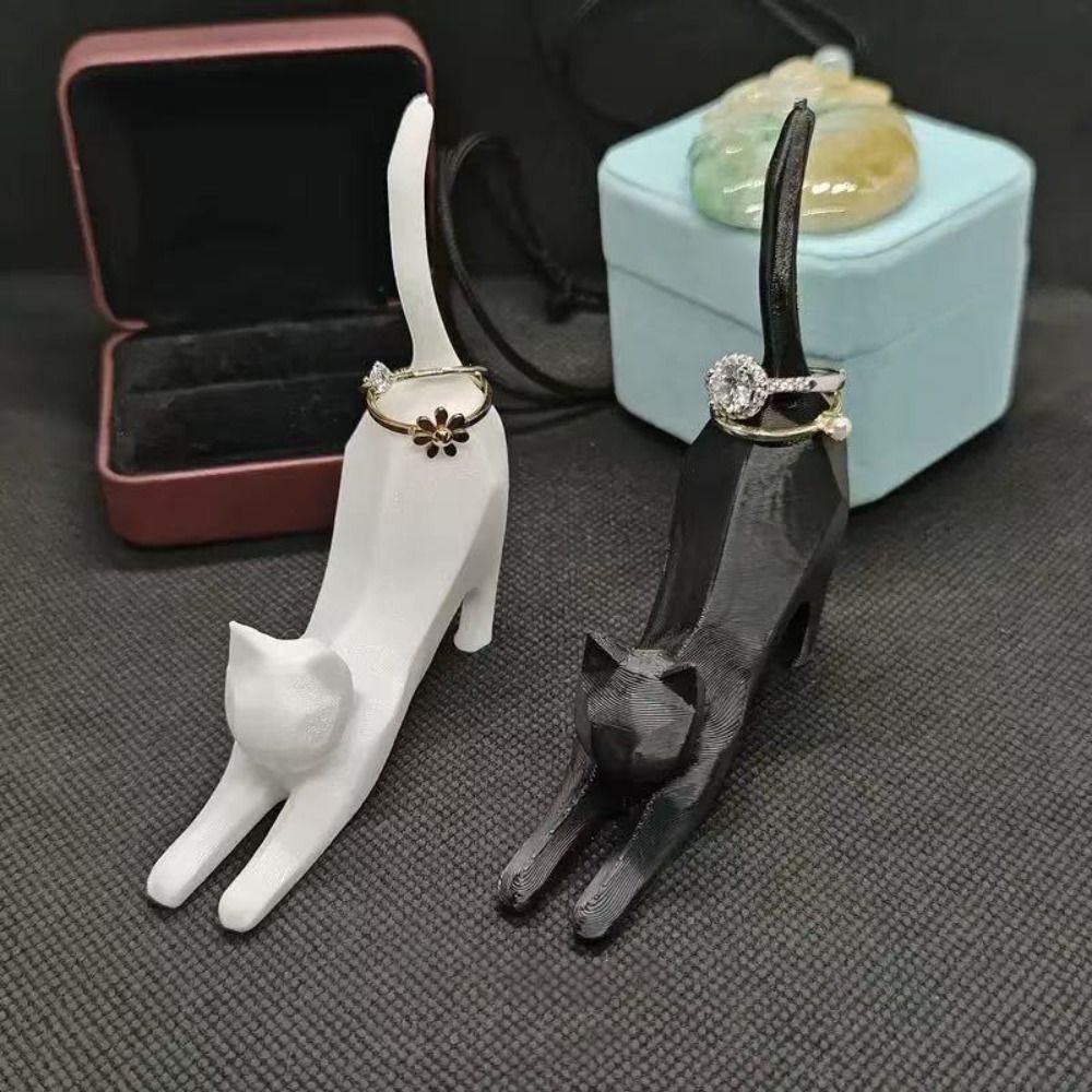 Mini Kitten Ring Storage Rack  - 3D Print Isopropyl Alcohol บทวิจารณ์และราคา
