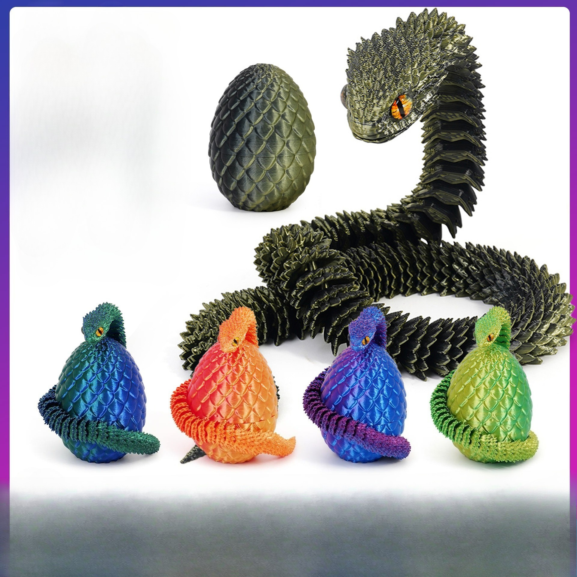 3D Printed Viper Snake Model w - 3D Printing Joint บทวิจารณ์และราคา