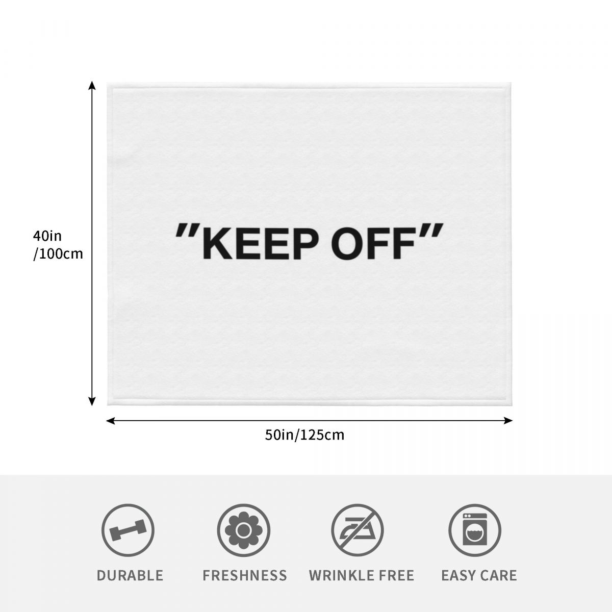 KEEP OFF Quotation Throw Blank - 3D Printing Quotation บทวิจารณ์และราคา