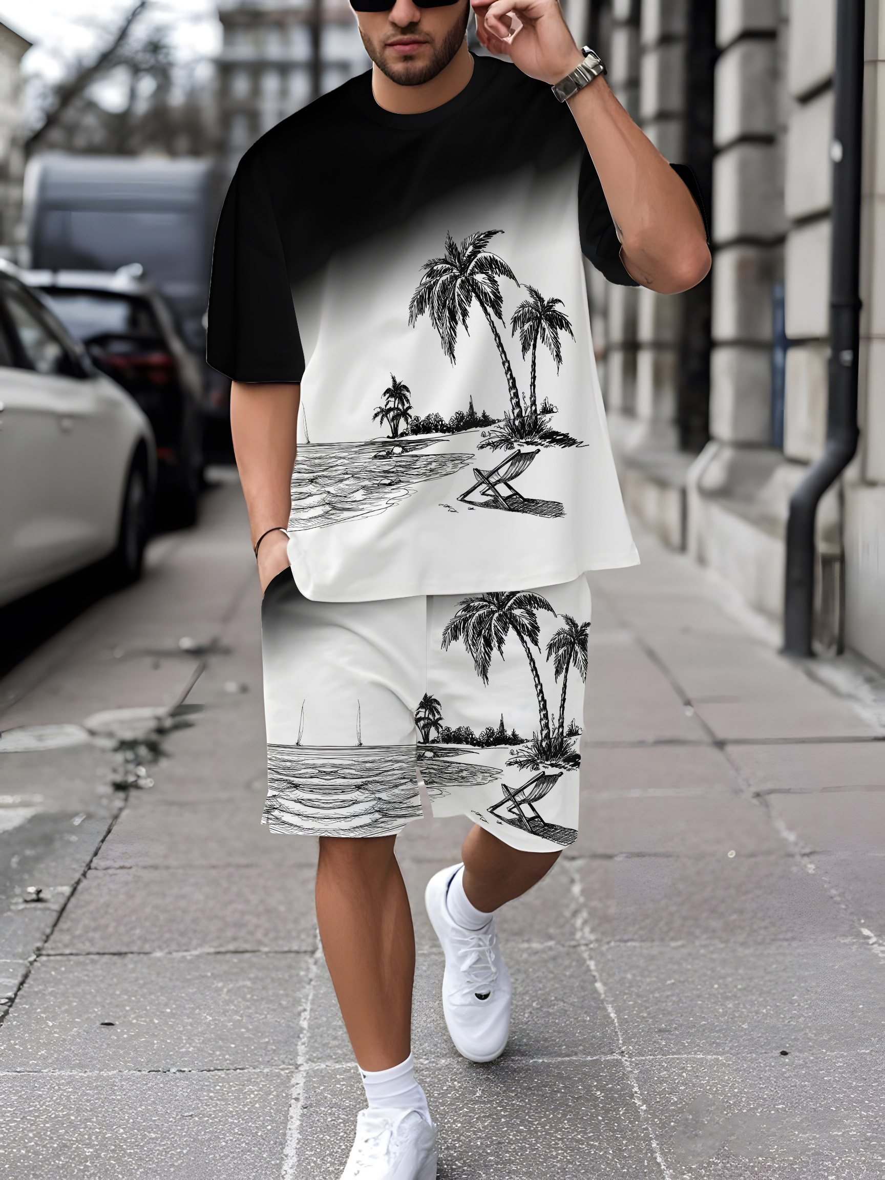 2026 Summer New Men's Short-Sl - 3D Printing Designing บทวิจารณ์และราคา
