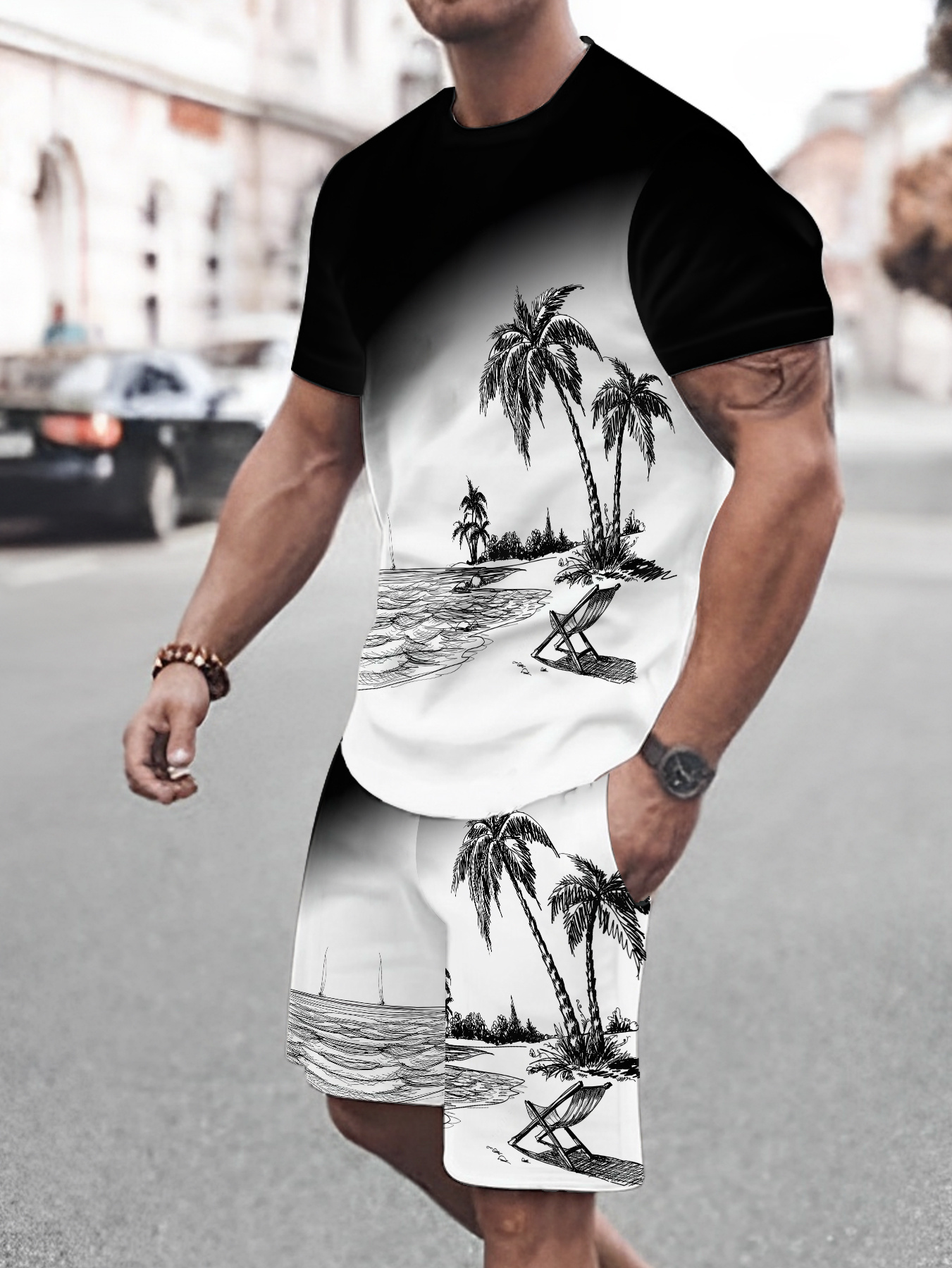 2026 Summer New Men's Short-Sl - 3D Printing Designing บทวิจารณ์และราคา