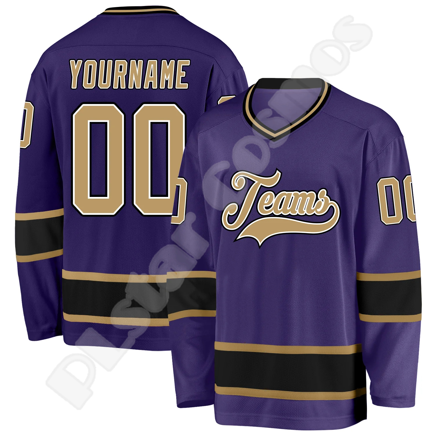 Hockey Jersey Custom Name Team - 3D Printing Logo บทวิจารณ์และราคา