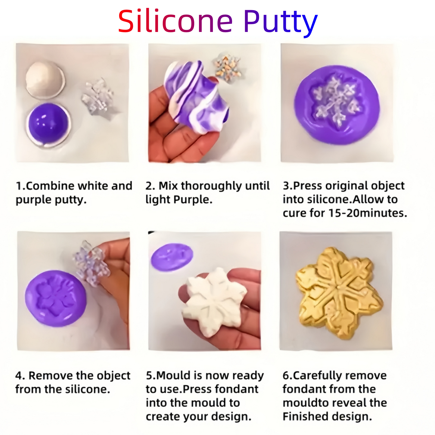 Purple Silicone Mold Putty Saf - 3D Print Isopropyl Alcohol บทวิจารณ์และราคา