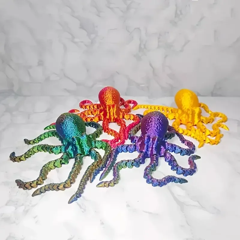 New 19CM 3D Printed Octopus Fi - 3D Printing Joint บทวิจารณ์และราคา