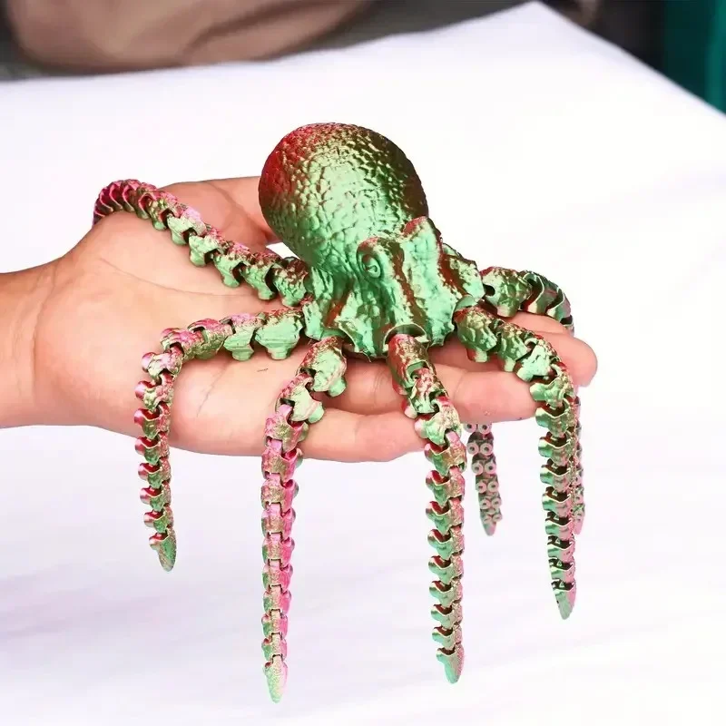 New 19CM 3D Printed Octopus Fi - 3D Printing Joint บทวิจารณ์และราคา