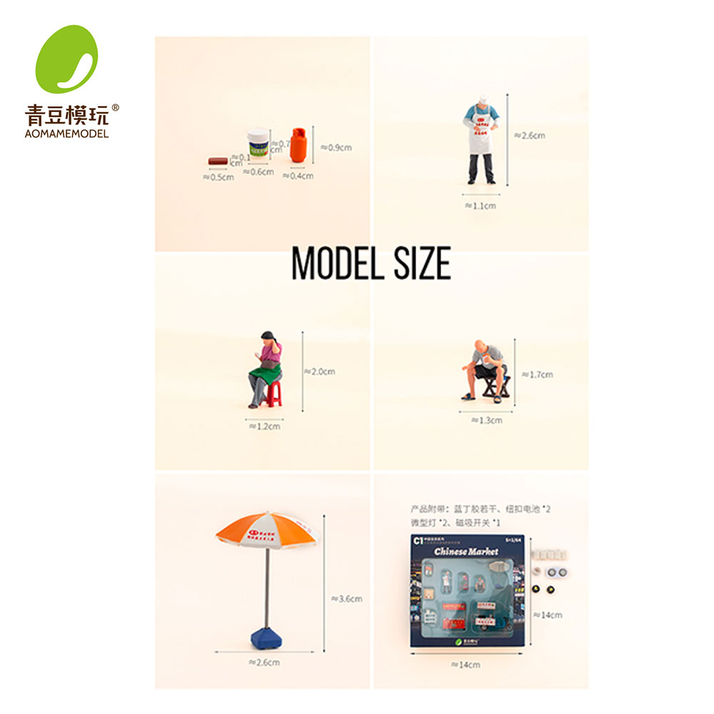 1/64 Night market s Model Kit- - 3D Printing Designing บทวิจารณ์และราคา