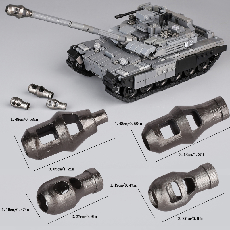 MOC Tank Muzzle Brake 3D Print - 3D Printing Lego Bricks บทวิจารณ์และราคา