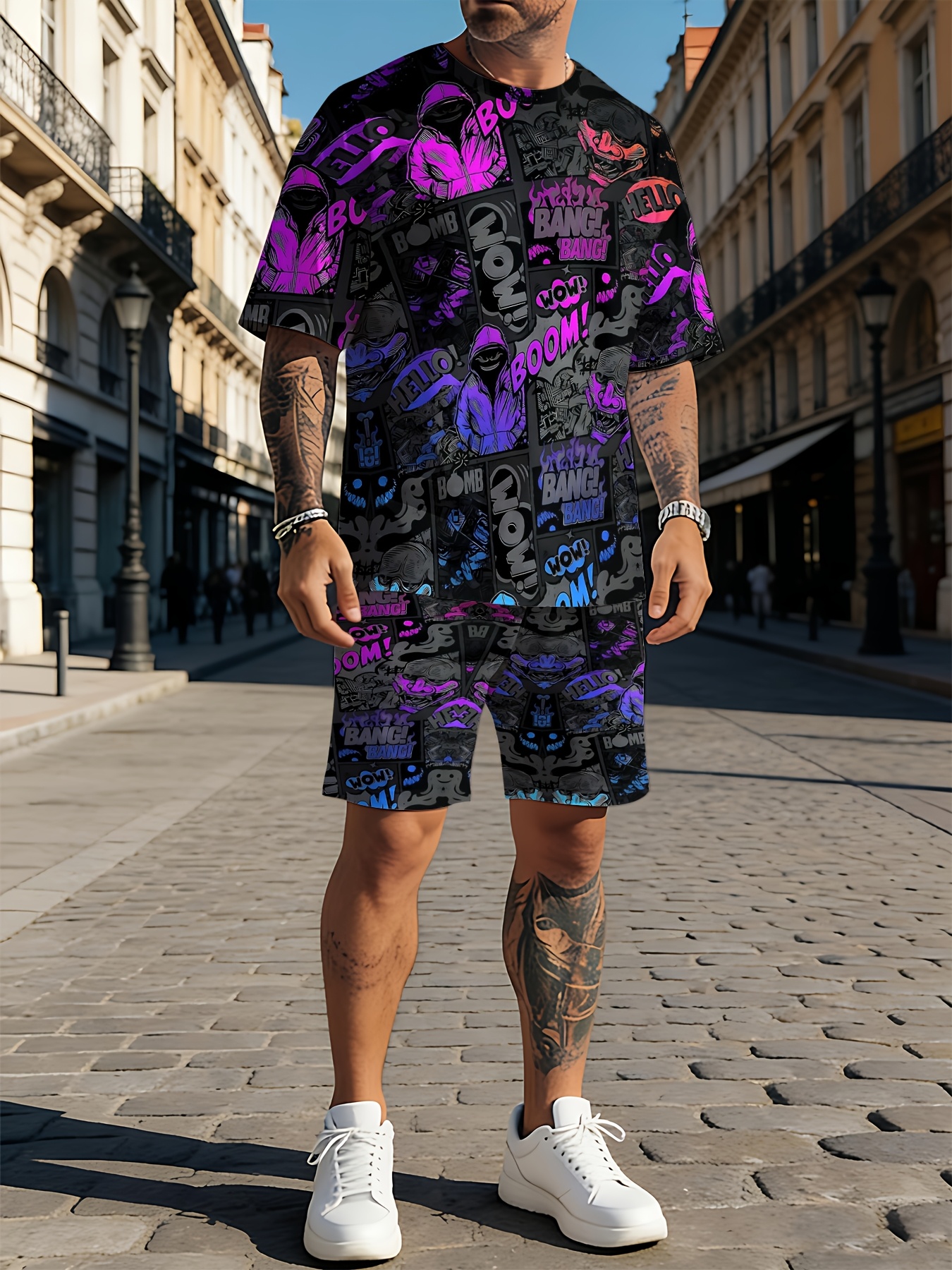 2026 Summer New Men's Short-Sl - 3D Printing Designing บทวิจารณ์และราคา