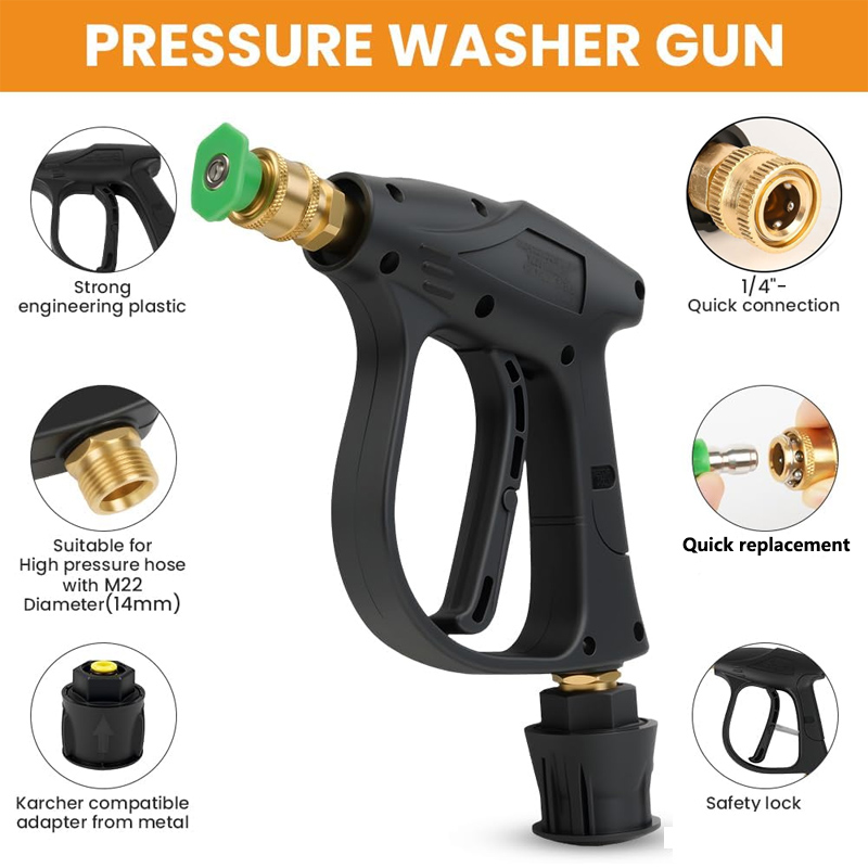 High Pressure Washer Gun with  - Nozzle Cleaning Kit บทวิจารณ์และราคา
