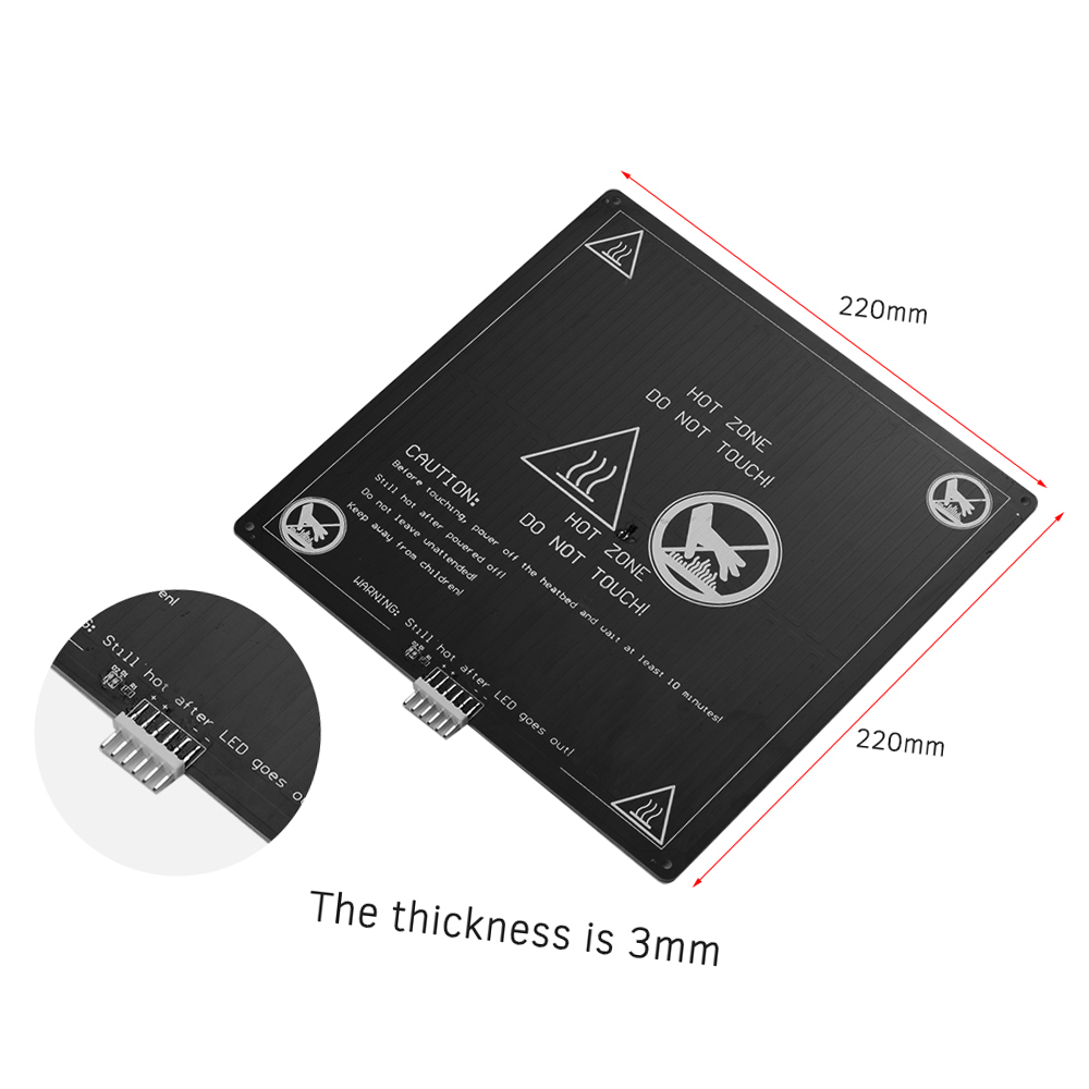 Aluminum Heated Bed 12V Hotbed - 3D Printer Cable Chain บทวิจารณ์และราคา