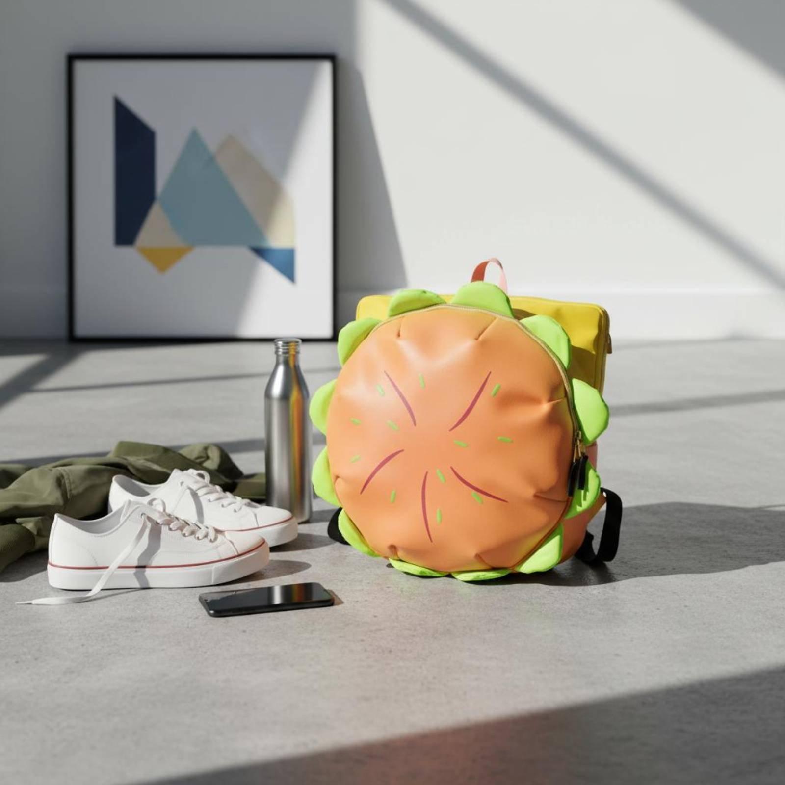 Hamburger Backpack Cute Cartoo - 3D Printing Designing บทวิจารณ์และราคา
