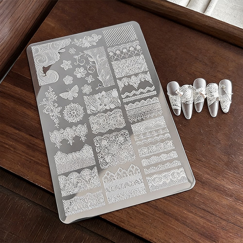 9*15cm 3D Lace Butterfly Nail  - 3D Printing Templates Free บทวิจารณ์และราคา