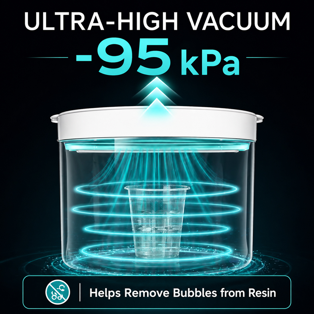 Resin Bubble Removal Machine 9 - 3D Print Isopropyl Alcohol บทวิจารณ์และราคา